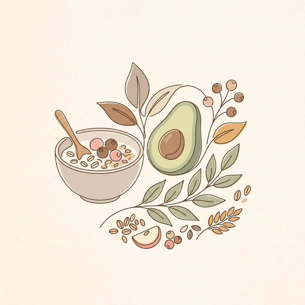 Illustration douce sur le bien-être